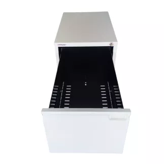 BISLEY│Classeur à dossiers suspendus H102cm - 3 tiroirs│Gris clair