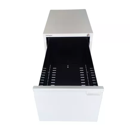 BISLEY│Classeur à dossiers suspendus H102cm - 3 tiroirs│Gris clair