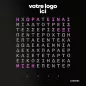 XRONOS│Skotini Yli│Horloge design noir grec Personnalisée│57x57xp3 cm