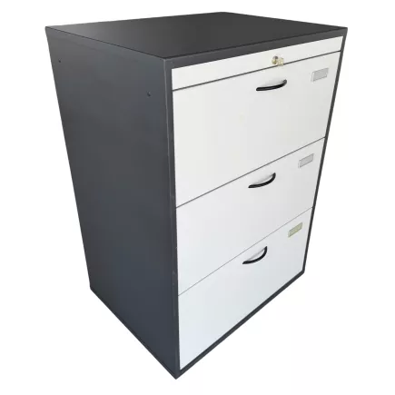 ELAN│Classeur - Crédence à dossiers suspendus│Gris anthracite/gris clair