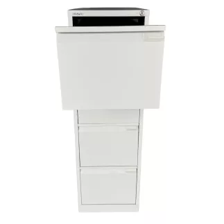 BISLEY│Classeur à dossiers suspendus H132,5 cm - 4 tiroirs│Gris souris