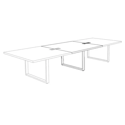 PRESTIGE│Extension centrale table de conférence - 4 personnes │Coloris à choix