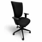 NET@WORK│Fauteuil de travail accoudoirs│Tissu noir
