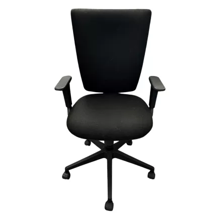 NET@WORK│Fauteuil de travail accoudoirs│Tissu noir