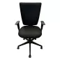 NET@WORK│Fauteuil de travail accoudoirs│Tissu noir