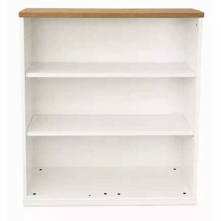KOENIG NEURATH│Bibliothèque basse ACTA│L100xH110 cm│Blanc/chêne clair