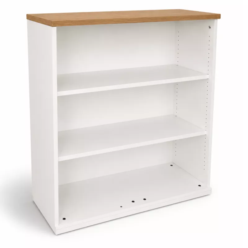 KOENIG NEURATH│Bibliothèque basse ACTA│L100xH110 cm│Blanc/chêne clair KOENIG NEURATH│Bibliothèque basse ACTA│L100xH110 cm│Blanc/chêne clair