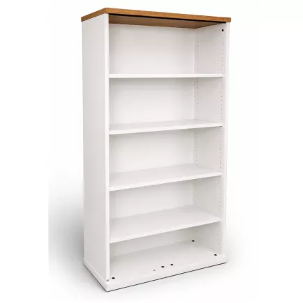 KOENIG NEURATH│Bibliothèque haute│L100xH183 cm│Blanc/chêne clair