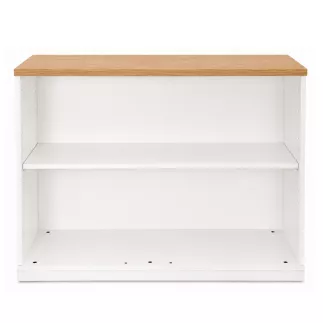 KOENIG NEURATH│Bibliothèque basse ACTA│L100 x H75 cm│Blanc/bois