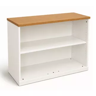 KOENIG NEURATH│Bibliothèque basse ACTA│L100 x H75 cm│Blanc/bois