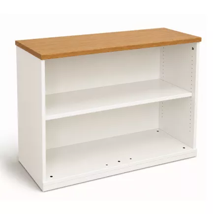 KOENIG NEURATH│Bibliothèque basse ACTA│L100 x H75 cm│Blanc/bois