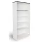 KOENIG NEURATH│Bibliothèque haute ouverte ACTA│Largeur 100 cm│Blanc/Noir