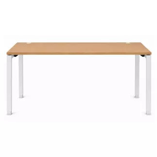 KOENIG NEURATH│Bureau droit réglable L160 x p80 cm│Chêne clair/Blanc