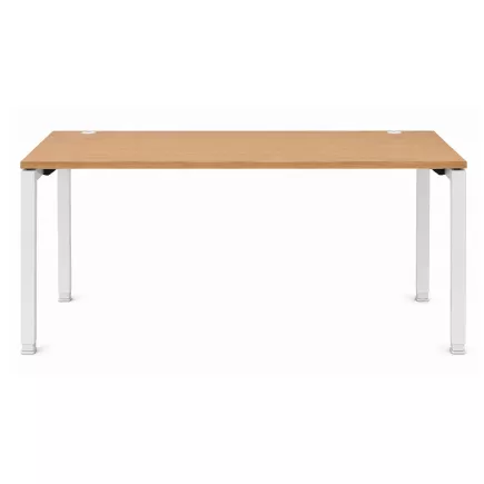 KOENIG NEURATH│Bureau droit réglable L160 x p80 cm│Chêne clair/Blanc