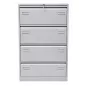 BISLEY LIGHT│Classeur 4 tiroirs dossiers suspendus│L80 x H132 cm│Gris clair BISLEY LIGHT│Classeur 4 tiroirs dossiers suspendus│L80 x H132 cm│Gris clair