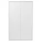 MDD│Bibliothèque haute│L100 x H181 cm│Blanc/Gris aluminium