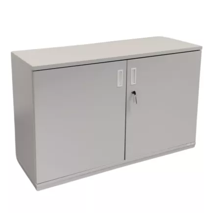 KOENIG NEURATH│Armoire basse 2 portes ACTA│L120 x H75 cm│Gris