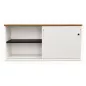 KOENIG NEURATH│Armoire basse 2 portes coulissantes ACTA│L160 x H75 cm│Blanc / Chêne clair KOENIG NEURATH│Armoire basse 2 portes coulissantes ACTA│L160 x H75 cm│Blanc / Chêne clair