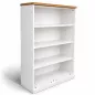 KOENIG NEURATH│Bibliothèque mi-haute ouverte ACTA│Largeur 100 cm│Blanc/Chêne clair