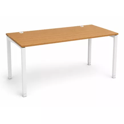 KOENIG NEURATH│Bureau droit réglable L160 x p80 cm│Chêne clair/Blanc