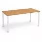 KOENIG NEURATH│Bureau droit réglable L160 x p80 cm│Chêne clair/Blanc
