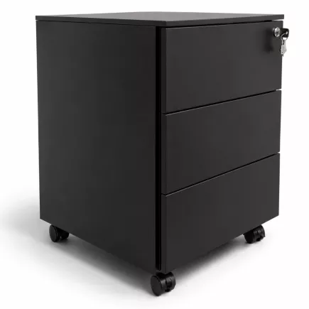 KOENIG NEURATH│Caisson mobile 3 tiroirs │P 60 cm│Noir