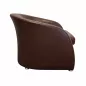 SANMA │Fauteuil accueil/chauffeuse 1 place│Cuir marron SANMA │Fauteuil accueil/chauffeuse 1 place│Cuir marron