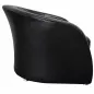 CLUB │Fauteuil accueil/chauffeuse 1 place│Cuir noir