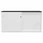 KOENIG NEURATH│Armoire basse portes coulissantes ACTA│L160 x H75 cm│Blanc / Noir