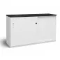 KOENIG NEURATH│Armoire basse portes coulissantes ACTA│L160 x H75 cm│Blanc / Noir