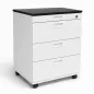 KOENIG NEURATH│Caisson mobile 4 tiroirs│P 60 cm│Blanc/Noir