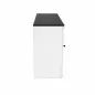 KOENIG NEURATH│Armoire basse à rideaux ACTA│L120 x H 80 cm│Blanc/noir