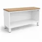 KOENIG NEURATH│Bibliothèque basse ACTA│L100 x H49,5 cm│Blanc/Chêne clair