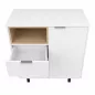 KOENIG NEURATH│Meuble multifonctions│L91,5 x H102,5 cm│Blanc/Chêne clair KOENIG NEURATH│Meuble multifonctions│L91,5 x H102,5 cm│Blanc/Chêne clair