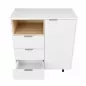 KOENIG NEURATH│Meuble multifonctions│L91,5 x H102,5 cm│Blanc/Chêne clair KOENIG NEURATH│Meuble multifonctions│L91,5 x H102,5 cm│Blanc/Chêne clair