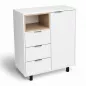 KOENIG NEURATH│Meuble multifonctions│L91,5 x H102,5 cm│Blanc/Chêne clair KOENIG NEURATH│Meuble multifonctions│L91,5 x H102,5 cm│Blanc/Chêne clair