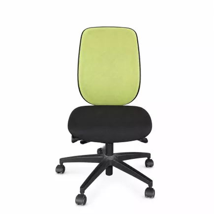 GIROFLEX 353-8029│Fauteuil ergonomique sans accoudoirs│Vert/Noir