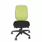 GIROFLEX 353-8029│Fauteuil ergonomique sans accoudoirs│Vert/Noir