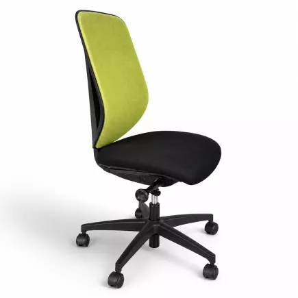 GIROFLEX 353-8029│Fauteuil ergonomique sans accoudoirs│Vert/Noir