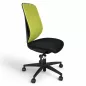GIROFLEX 353-8029│Fauteuil ergonomique sans accoudoirs│Vert/Noir