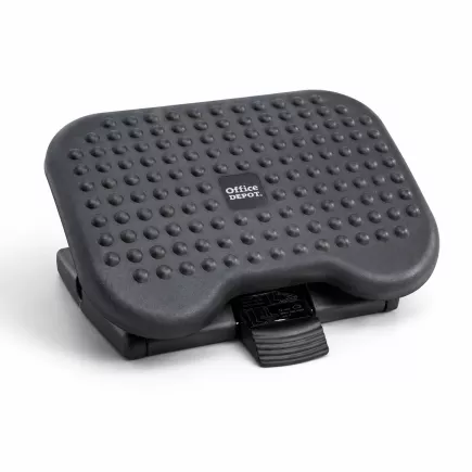OFFICE DEPOT│Repose-pieds ergonomique réglable│Noir│L46 cm