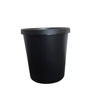 HELIT│Corbeille à papier 30 L│Noir│H41 cm