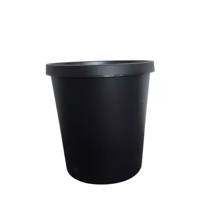 HELIT│Corbeille à papier 30 L│Noir│H41 cm