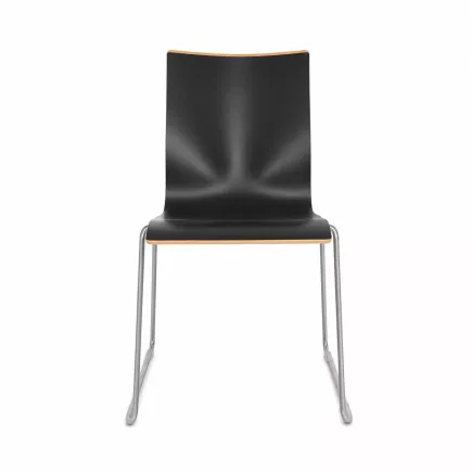 CHAIRIK│Chaise d'accueil/collectivité designer ERIK MAGNUSSEN│Noir