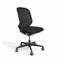 VITRA│MEDAPAL Mesh - Siège de travail avec soutien lombaire sans accoudoirs│Noir/Noir