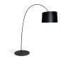 FOSCARINI TWIGGY|Lampadaire arc LED |designer Marc Sadler|Noir