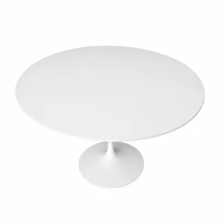 KNOLL TULIP │designer Eero Saarinen │Table ronde │Blanc
