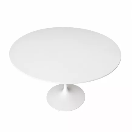 KNOLL TULIP │designer Eero Saarinen │Table ronde │Blanc