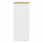 ARIV│Armoire à rideaux │L1m x H121cm│Blanc/Chêne clair