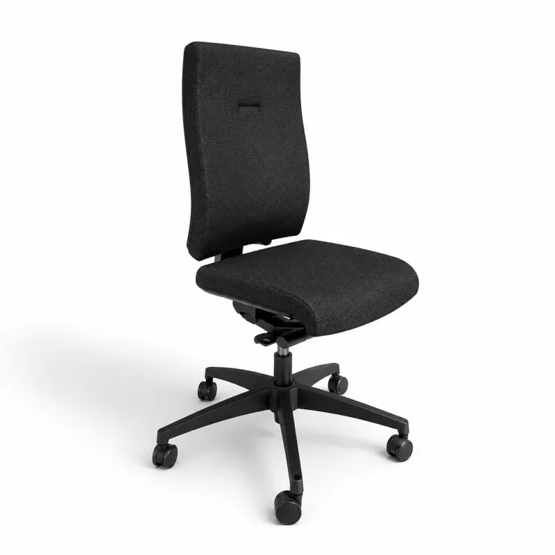 SITAG|Modèle X-LINE|Fauteuil de travail sans accoudoirs| Noir